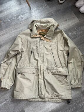Timberland Men's Khaki Lightweight Hooded Jacket